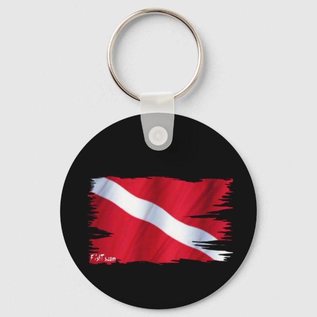 The Dive Flag Collection Key Ring (Front)