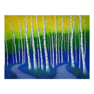 The Diverging Way – A Woodland Landscape Poster