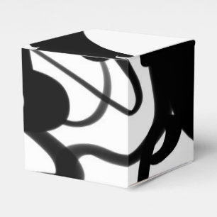 The Divers: Abstract Black & White Favour Box