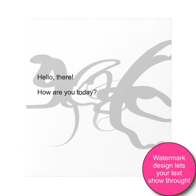 The Divers: Abstract Black & White Notepad (Creator Uploaded)