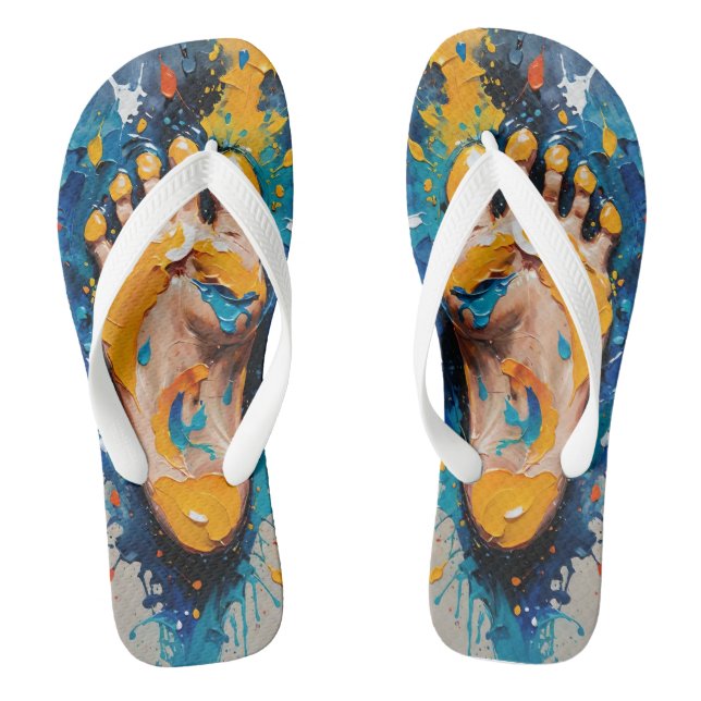 The Divine Foot's Print Thongs (Footbed)
