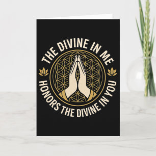 The Divine In Me Positive Spiritual Yoga Namaste M Card