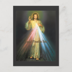THE DIVINE MERCY BY EKLEKTIX DEVOTIONAL IMAGE. POSTCARD