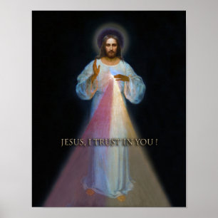 The Divine Mercy Devotional Image. Poster