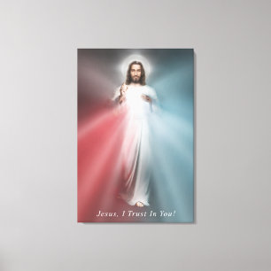 The Divine Mercy Image 24x36 Wrapped Canvas