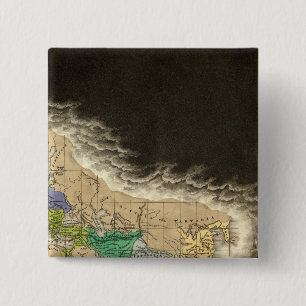 The Division of The Roman Empire 395 AD 15 Cm Square Badge