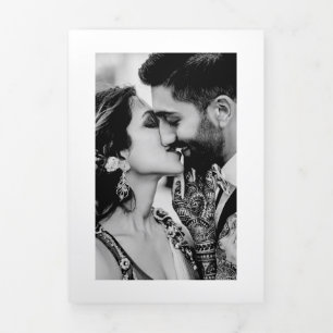 The Divya   Trifold Wedding Announcement