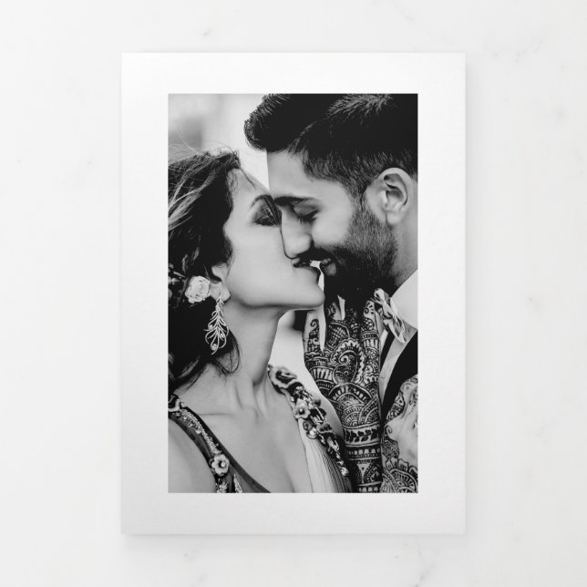 The Divya | Trifold Wedding Announcement (Cover)