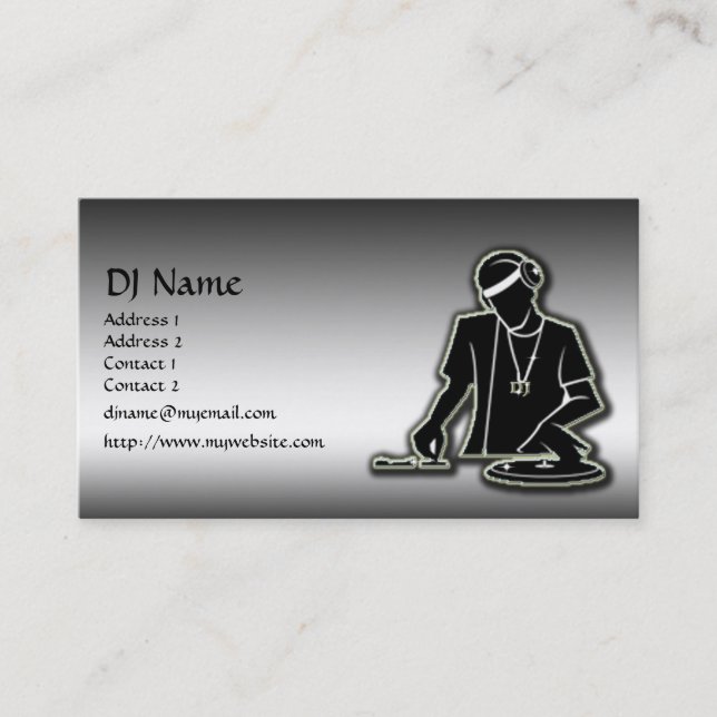 The DJ Business Card (Front)
