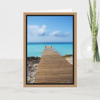 The Dock out to Crystal Waters Card