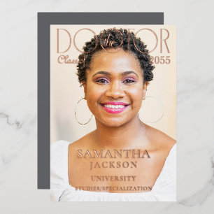 The Doctor Chic Doctoral Graduation Photo Magazine