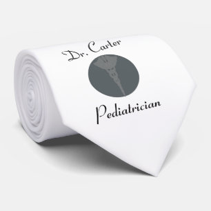 The Doctor  Professional Medical Caduceus Logo Tie