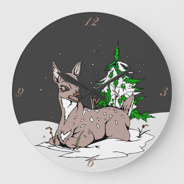 The Doe - Large Clock (Front)