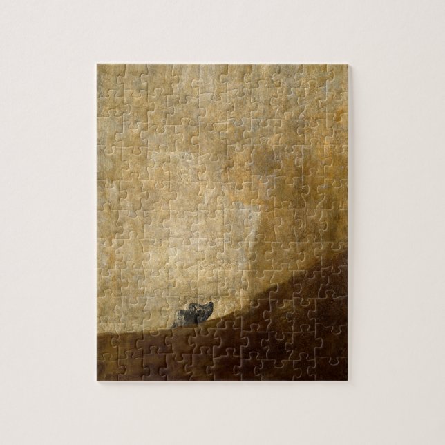 The Dog (Black Paintings) by Francisco Goya 1820 Jigsaw Puzzle (Vertical)