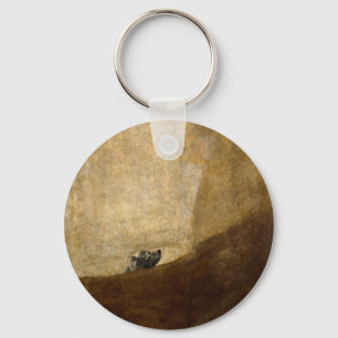 The Dog (Black Paintings) by Francisco Goya 1820 Key Ring