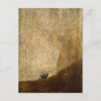 The Dog (Black Paintings) by Francisco Goya 1820