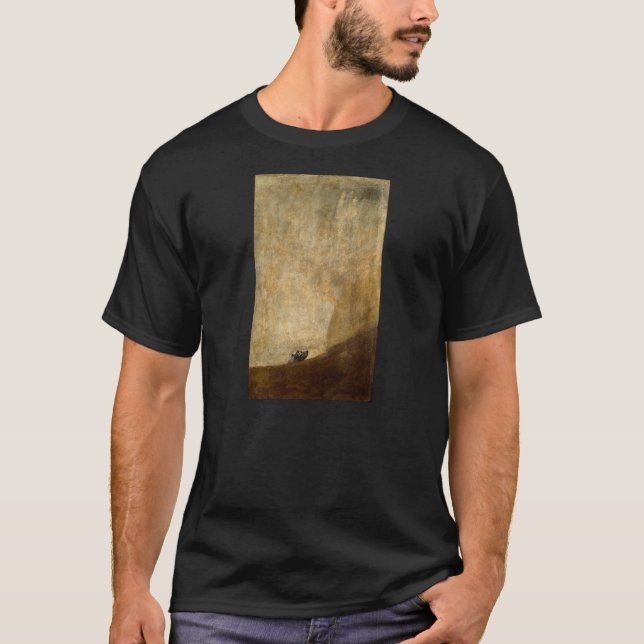 The Dog (Black Paintings) by Francisco Goya 1820 T-Shirt (Front)