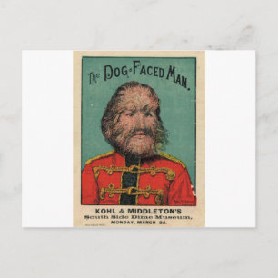 The Dog Faced Man Postcard