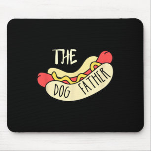 The Dog Father Bbq Hot Dog Dad Father's Day Grill Mouse Pad