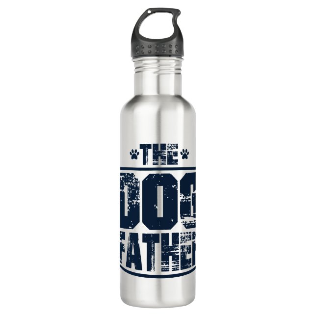 The Dog Father Worn Graphic 710 Ml Water Bottle (Front)