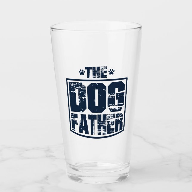 The Dog Father Worn Graphic Glass (Front)