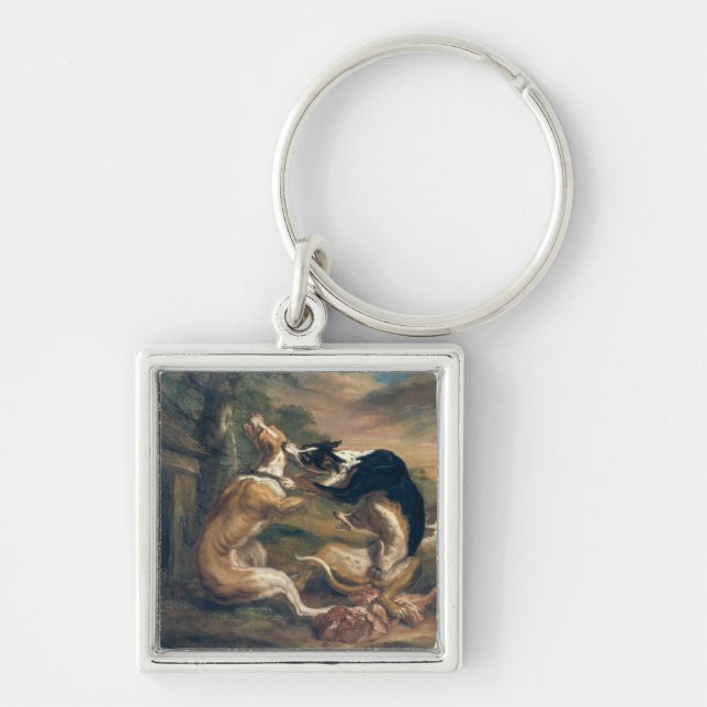 The Dog Fight, 1678 Key Ring (Front)