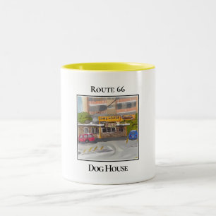The Dog House, Route 66, Albuquerque Two-Tone Coffee Mug