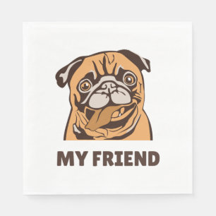 The Dog is My Friend Napkin