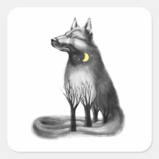 The dog is the mascot of the Chinese New Year. Square Sticker