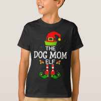 The Dog Mom Elf Christmas Family Matching Pajama M