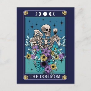 The Dog Mum Funny Tarot  Postcard