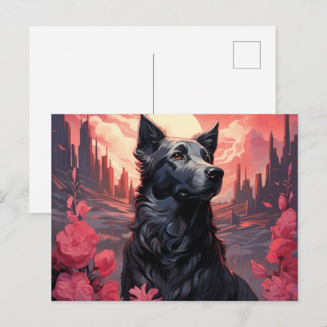 The Dog of Blooming Fields Postcard (Front/Back)