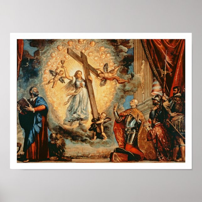 The Doge Grimani kneeling before Faith Poster (Front)