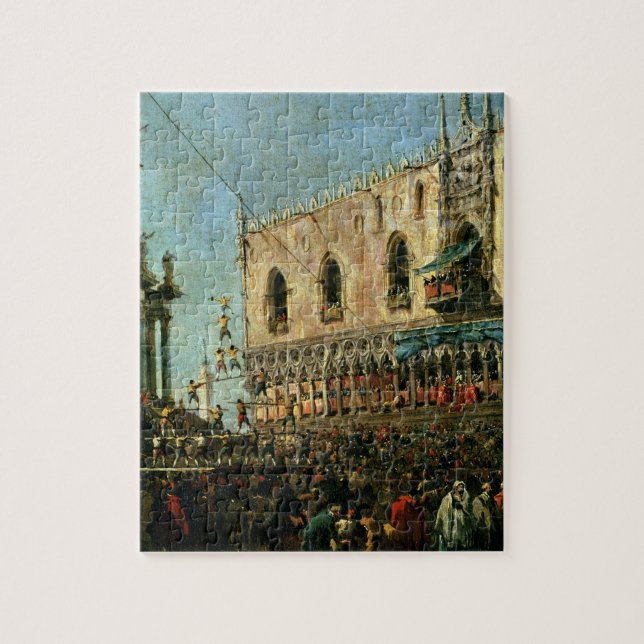 The Doge in the Shrove Tuesday Festival on the Pia Jigsaw Puzzle (Vertical)