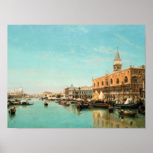 The Doge’s Palace And The Piazza San Marco, Poster
