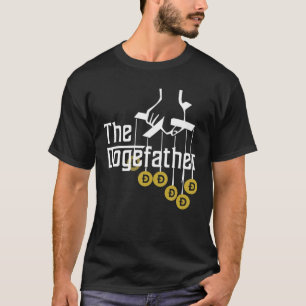 The Dogefather Crypto Doge To The Moon HODL Funny T-Shirt