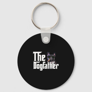 The Dogfather French Bulldog Fun Dog Owner Dog Lov Key Ring