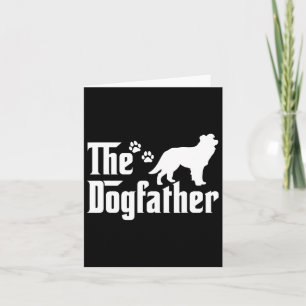 The Dogfather Tee Fathers Day Gift Dog Lover Borde Card