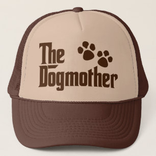 The Dogmother brown and tan fun saying Trucker Hat