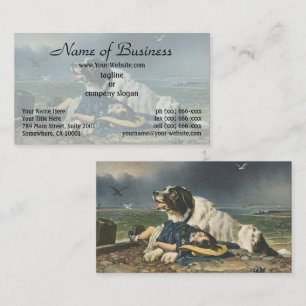 The Dog's Courage: Saved by Sir Edwin Landseer Business Card