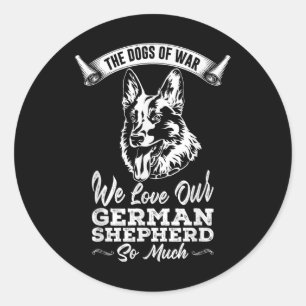 The Dogs Of The War, We Love Classic Round Sticker
