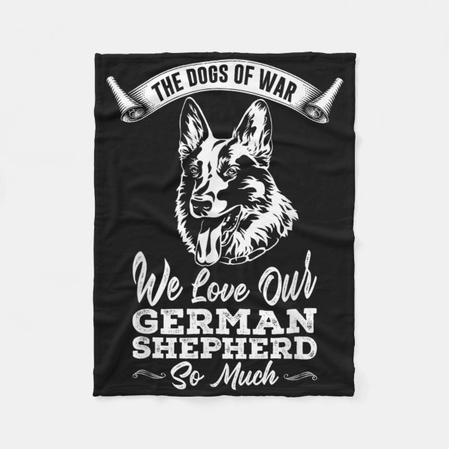 The Dogs Of The War, We Love  Fleece Blanket (Front)