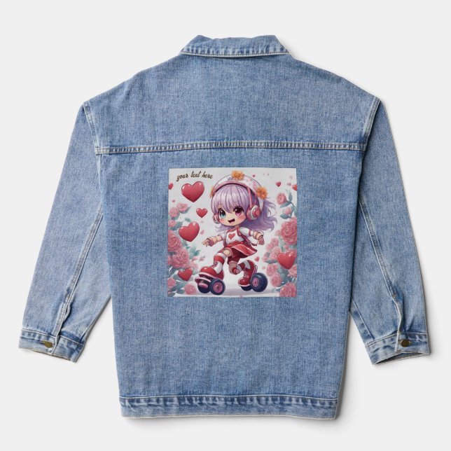 the doll anime denim jacket (Back)