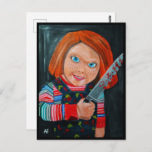 The Doll Painting by Alfred Fox Postcard