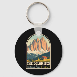 The Dolomites Italy Skiing Hiking Cycling Climbing Key Ring