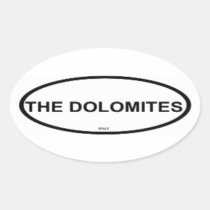 THE DOLOMITES OVAL STICKER