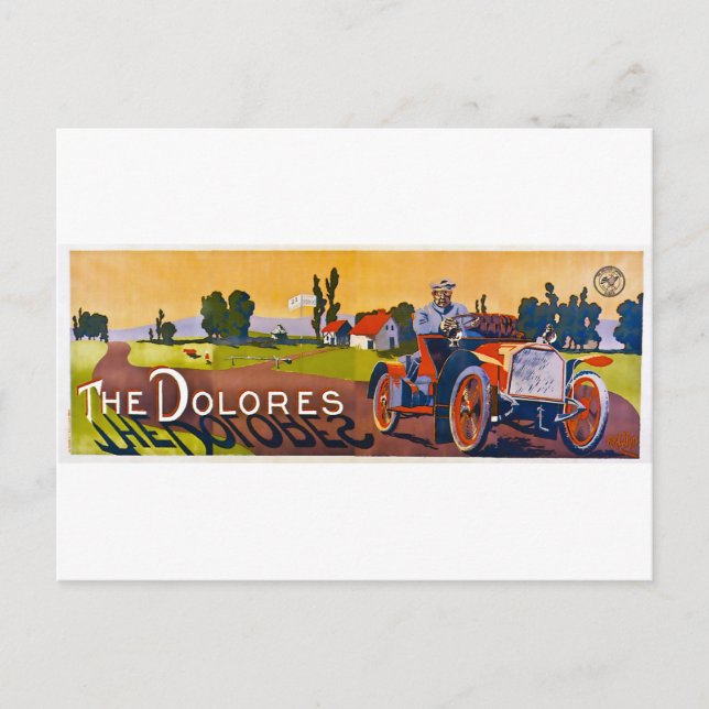 The Dolores Automobile Postcard (Front)