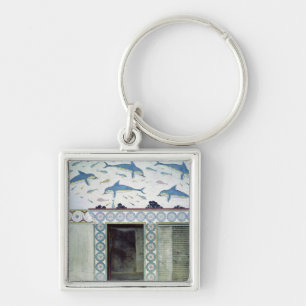 The Dolphin Frescoes in the Queen's Bathroom Key Ring