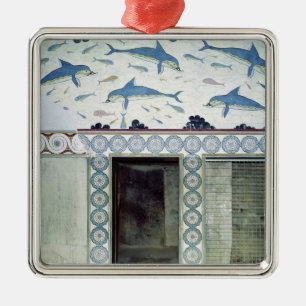 The Dolphin Frescoes in the Queen's Bathroom Metal Ornament