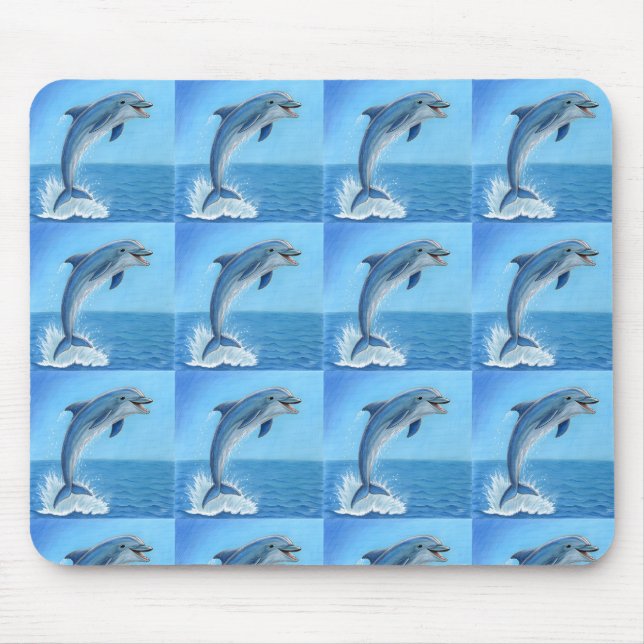 The Dolphin’s Silent Dance Mouse Pad (Front)